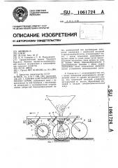 Сеялка для разбросного посева семян (патент 1061724)
