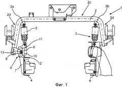Задний опорный узел кабины водителя автомобиля промышленного назначения (патент 2615235)