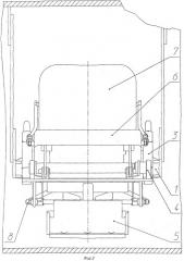 Сиденье объекта бронетанковой техники (патент 2402435)