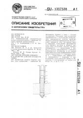 Способ бурения скважин и устройство для его осуществления (патент 1357538)