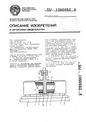 Устройство для удаления облоя с миниатюрных пластмассовых деталей (патент 1060483)