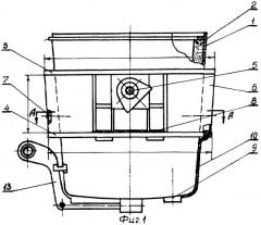 Сталеразливочный ковш и способ продувки жидкого металла в этом ковше через донную фурму (патент 2359781)