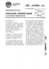 Теплометрический дефектоскоп (патент 1318890)