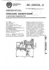 Автомат для резки труб (патент 1058724)