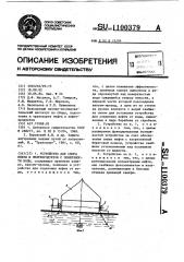 Устройство для сбора нефти и нефтепродуктов с поверхности воды (патент 1100379)