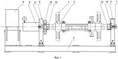Установка для запрессовки колес и тормозных дисков на ось колесных пар (патент 2538752)