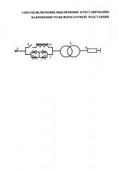Способ включения, выключения и регулирования напряжения трансформаторной подстанции (патент 2622890)