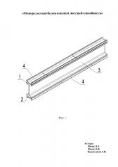 Монорельсовая балка высокой несущей способности (патент 2661662)