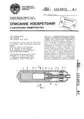 Пневматическое реверсивное устройство ударного действия для проходки скважин в грунте (патент 1313973)