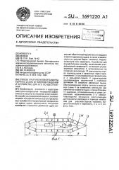 Способ ультразвуковой защиты корпуса судна от биоповреждений и устройство для его осуществления (патент 1691220)