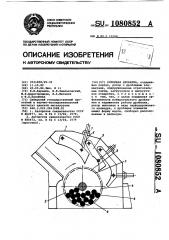 Роторная дробилка (патент 1080852)