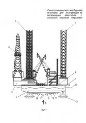 Самоподъемная морская буровая установка для эксплуатации на мелководных акваториях с сезонным ледовым покрытием (патент 2667252)