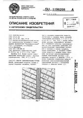 Способ тампонирования горных пород (патент 1198208)