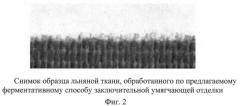 Ферментативный способ заключительной умягчающей отделки льняных тканей (патент 2372430)