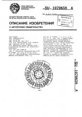 Многополюсная электрическая машина постоянного тока (патент 1070658)