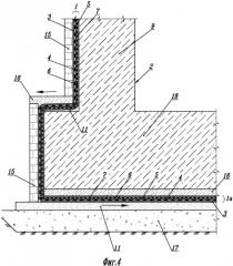 Многослойная гидроизоляция подземного сооружения (устройство юркевича п.б.) (патент 2539456)