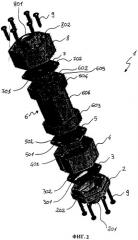 Устройство, состоящее из последовательно соединенных секций для электрической изоляции труб (патент 2434183)