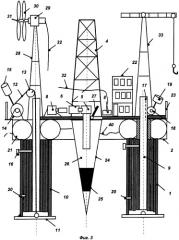 Морская буровая платформа (патент 2484205)