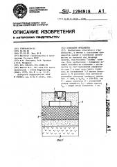 Основание фундамента (патент 1294918)