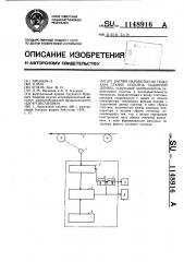 Датчик наработки на ткацком станке полотна заданной длины (патент 1148916)