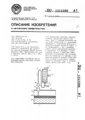 Зондирующее устройство для определения высоты слоя пены в нефтяном сепараторе (патент 1312398)