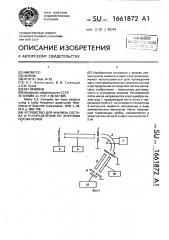 Устройство для анализа состава и распределения по энергиям потока ионов (патент 1661872)