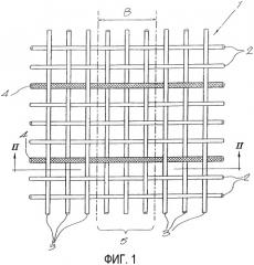 Ткань, предназначенная для обеспечения, по меньшей мере, одной постоянной складки, и способ ее изготовления (патент 2341597)