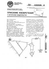 Пневматический классификатор (патент 1222326)