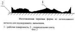 Способ изготовления художественных изделий методом напыления (патент 2278906)