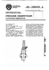 Установка для дробления чугунного лома (патент 1063548)