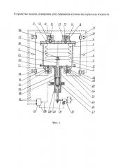 Устройство подачи, измерения, регулирования количества и расхода жидкости (патент 2636948)
