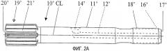 Хвостовик для бурильных установок, предназначенный для бурения по коренным породам (патент 2320839)