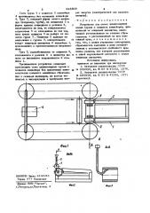 Устройство для съема длинномерных полых грузов с подвесок конвейеров,приводимых от концевых звездочек (патент 948808)