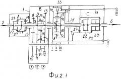 Восьмиступенчатая вальнопланетарная коробка передач (патент 2323104)