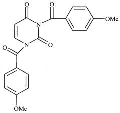 1,3-бис(4-метоксибензоил)пиримидин-2,4(1н,3н)-дион, обладающий разрывающей поперечные сшивки гликированных белков активностью (патент 2643520)