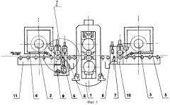 Реверсивный стан для производства тонкой горячекатаной полосы (патент 2259244)