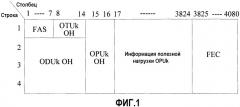 Способ и устройство для осуществления отображения и обратного отображения клиентского сигнала (патент 2485687)