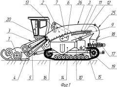Комбайн для уборки зерновых культур очесом на корню (патент 2541655)