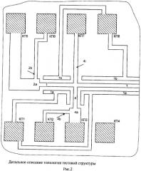 Интегральная тестовая структура для оценки надежности металлизации (патент 2460169)