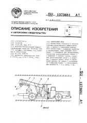 Самоходный кран (патент 1373681)