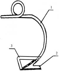 Почвообрабатывающий рабочий орган с камнеотражателем (патент 2284677)