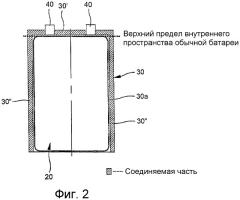 Батарея со специальной конструкцией монтажного корпуса (патент 2324260)