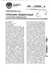 Программный генератор (патент 1190484)
