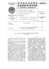 Пресс-форма для изготовления изделий из резины (патент 880781)