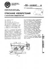 Устройство для выбивки форм (патент 1219247)