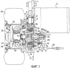 Узел привода для аккумуляторного вильчатого погрузчика (патент 2425265)