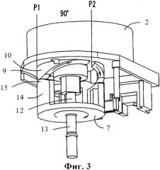Линейный исполнительный механизм с приводом от электродвигателя для трехпозиционного клапана (патент 2350816)