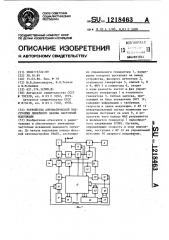 Устройство автоматической подстройки линейного закона частотной модуляции (патент 1218463)