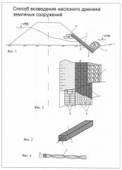 Способ возведения наслонного дренажа земляных сооружений (патент 2601802)