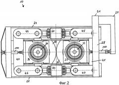 Вальцовый пресс с двумя подвижными валками (патент 2490132)